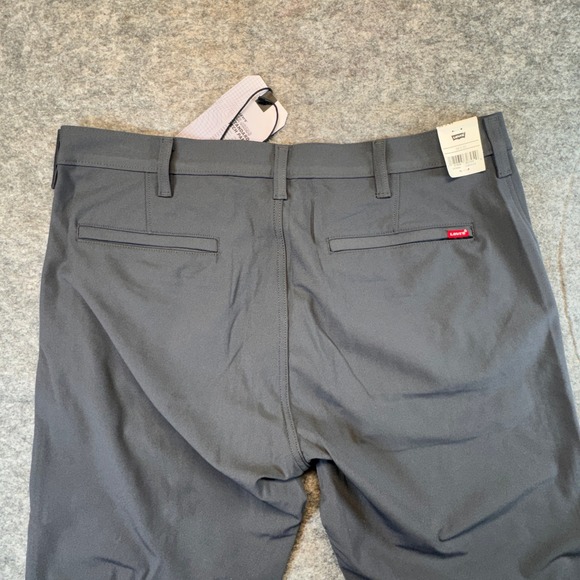Levis XX Chino Standard Tech Pants Mens 38x30 Grey Tapered Stretch A92150003 NWT - Picture 9 of 14